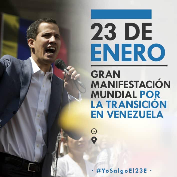 Lista De Paises Y Puntos De Concentración #YoSalgoEl23E