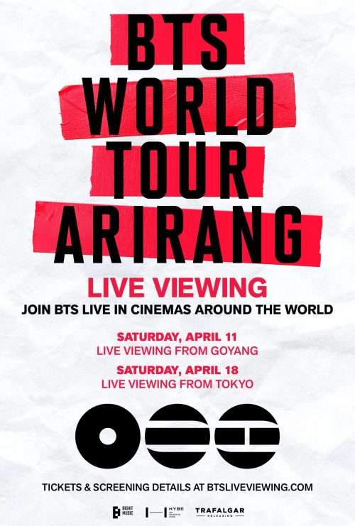 BTS ARIRANG Live Viewing anuncio global