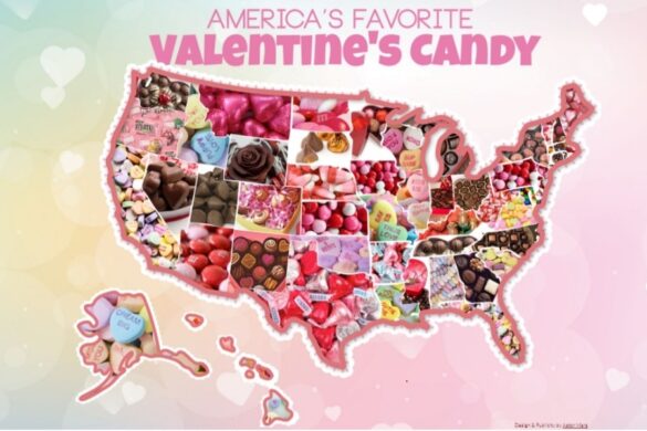 Most Popular Valentine’s Candy By State