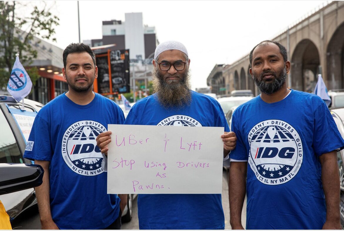 Uber and Lyft drivers with the Independent Drivers Guild spent more than two years organizing to win the nation’s first minimum wage protection for New York City.